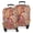 Red Pioneer Flower, variant on Pink Geometric Striped Pattern Luggage Cover Fashion Suitcase Cover Baggage Covers Fit 25-28 Inch Luggage (Go Travel)
