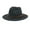 Gray, variant on Vintage Wide Brim Fedoras Hat Women Classic Felt Fedora Wide Brim Hat with Belt Buckle Large Felt Panama Rancher Hat (Dark Gray,One Size)