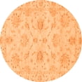 thumbnail image 1 of Ahgly Company Indoor Round Oriental Orange Traditional Area Rugs, 6' Round, 1 of 4