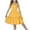 Yellow, variant on Diufon Girls Tie Back Dress Adjustable Spaghetti Strap Ruffle Hem Casual Summer Beach Sundress Fashion Backless Dress