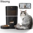 thumbnail image 2 of 4L Double Meal Camera APP Automatic Pet Feeder Time For Pet Cats Dog Food Stainless Steel Bowl Video Dispenser Smart Pet Feeder ShopWise Round, 2 of 7