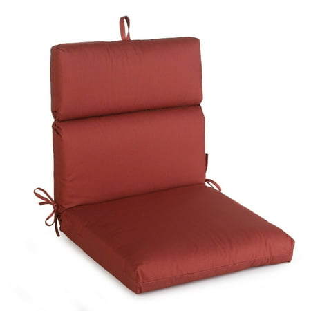Papasan Double Chair Cushion Coral Coast Nautical French Edge Cartridge 44 x 22 in. Double Hinged Outdoor Chair Cushion ()