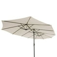 thumbnail image 2 of CorLiving Bertha 15ft Double Patio Umbrella, 2 of 9