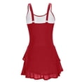 thumbnail image 5 of One Piece Swimdress Swimsuits for Women Scoop Neck High Waisted Tummy Control Modest Swim Dresses Skirt Bathing Suit, 5 of 6