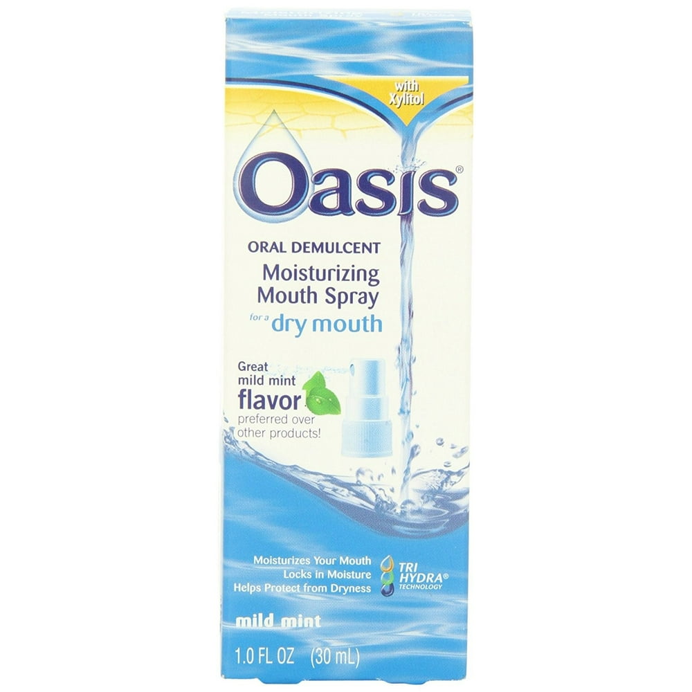 Oasis Moisturizing Mouth Spray for Dry Mouth Mild Mint Flavor, 1 Fl Oz