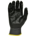 thumbnail image 3 of G & F Seamless Knit Nylon Nitrile-Coated Work Gloves, Black, Size Extra Large, 6 Pairs, 3 of 9