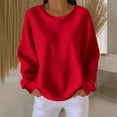 thumbnail image 6 of Hilenly Long Sleeve Shirts for Women Plus Size Crewneck Sweatshirts Loose Fit Waffle Knit Tops, 6 of 6