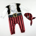 thumbnail image 2 of InCharacter Costumes Pirate Halloween Fantasy Costume Unisex, Infant 0-1, Red, 2 of 6