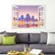 thumbnail image 2 of 3 Etiqueta engomada de la ventana 3d del Islam musulmán Eid Mubarak calcomanías de pared Diy decoración del papel pintado, 2 of 5