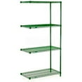 thumbnail image 4 of Nexel 5 Tier Wire Shelving Add-On Unit, 30"W x 24"D x 63"H, Green Epoxy Finish, 4 of 5
