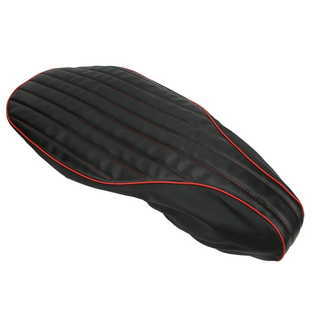 Funda de asiento de motocicleta de cuero de repuesto cómoda para Vespa 125 150 Sprint Fast Ts Super Vbb Vba Vnb GTR Gl Gt Negro Rojo