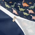 thumbnail image 4 of Homewish Cartoon Dino Duvet Cover Queen,Cute Animals Queen Bedding,Navy,Navy Blue Reversible,3pcs,1 Duvet Cover and 2 Pillowcases, 4 of 6