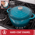 thumbnail image 3 of Basque Enameled Cast Iron Cookware Set, 7-Piece Set, Nonstick, Oven Safe, 3 of 6