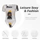 thumbnail image 4 of Balery Dachshund Sitting in Bathtub Body de cuello redondo de manga corta para mujer Tops de manga corta Tops básicos-XX-Large, 4 of 7