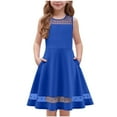 thumbnail image 2 of Girls Clearance Under $10 Spring Dresses for Girls 6-7 Years Old Black Dress Casual Summer Short Sleeve Dress Party Dresses Birthday Dress Preppy Summer Clothes 10-12 Vestidos De Ninas Elegantes, 2 of 8