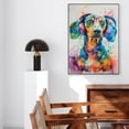 thumbnail image 5 of Hudo Dachshund Dog Canvas Wall Art Music Decor, Dog Pictures Poster Animal Painting Dog Listening Music Poster for Music Room Decor Living Home Decoration, 5 of 5