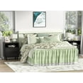 thumbnail image 5 of Eumyviv Black Rattan Nightstand, Wood Beside Table with 2 Drawers and One Shelf Farmhouse Side Table for Bedroom Living Room, Black GT022, 5 of 5