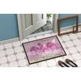 thumbnail image 2 of Flamingos Door Mat, 2 of 4