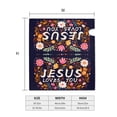 thumbnail image 6 of PHELIKA Jesus Loves You Christian Monogram 02 Magnetic Mailbox Covers Standard Size 25.5"H x 21"W, 6 of 8