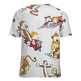 thumbnail image 6 of Calvin And Hobbes T-Shirt for Women Casual Printed Tee Stylish Soft Graphic Shirts Top Short-Sleeve Outfit M, 6 of 8
