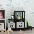 thumbnail image 3 of Furinno 18139EX-BK 3-Tier Turn-N-TubeDesign Display Rack - Espresso & Black, 3 of 4