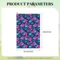 thumbnail image 2 of Golf Towel, blue Skull flower pink Microfiber Waffle Golf Towels for Golf Bag with Carabiner Clip Golf Rag 24x16in, 2 of 8