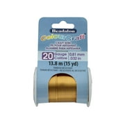 Beadalon ColourCraft Wire 20ga Brass Light 15yd