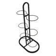 thumbnail image 1 of Estante para pelotas de baloncesto, soporte independiente, accesorios, organizador de equipo deportivo, soporte de exhibición para el hogar, voleibol, 6 niveles negro, 1 of 8