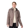 thumbnail image 2 of Free Country Women's Rain Away Lined Anorak Rain Jacket Mocha M, 2 of 3