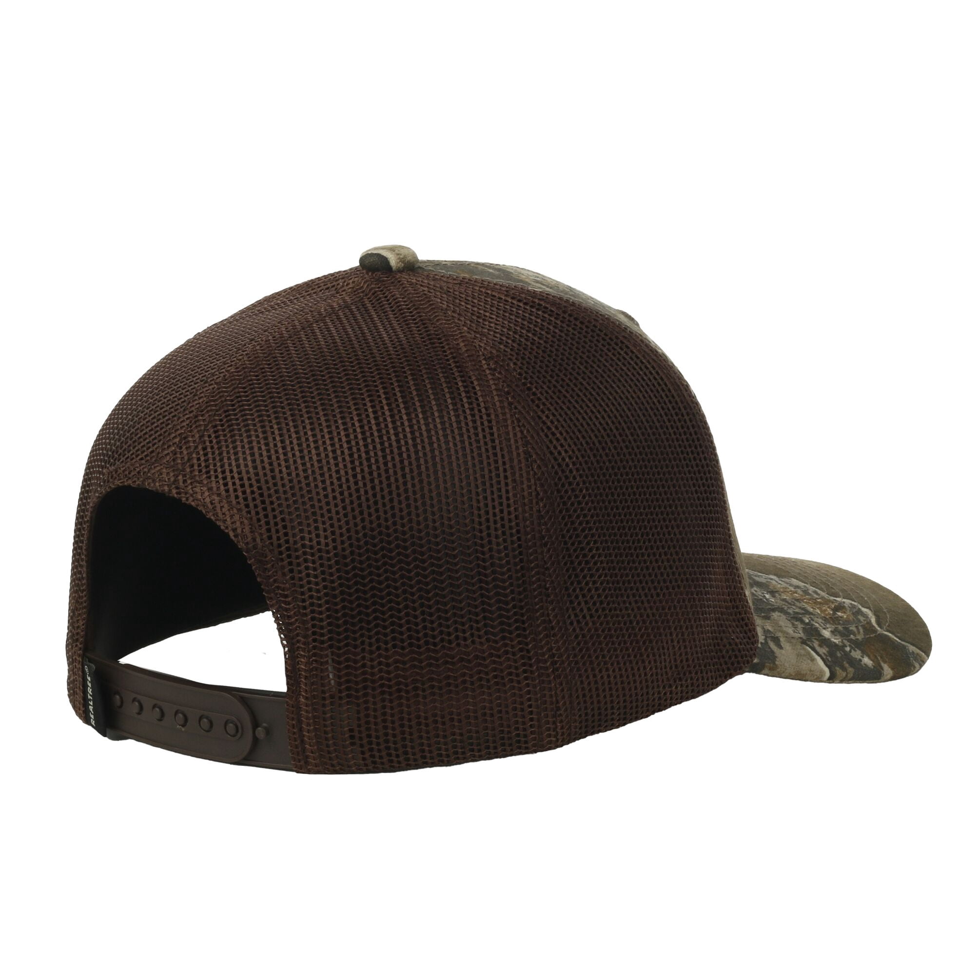 Realtree® Excape Camo 6-Panel Trucker Hat – Mid Profile Mesh Back Snapback, One Size