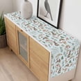 thumbnail image 4 of Bunny Floral Easter Table Runner - 60 Inch Long, Kitchen Dining Table Runner Dresser Scarves, Elegant Pastoral Spring Floral Rabbits Farmhouse Decor for Coffee Tables Wedding Party Banquet, 4 of 8