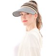 thumbnail image 2 of Sombrero de verano para mujer Sombrero de paja de playa de ala ancha Sombrero de paja negro, 2 of 5