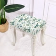 thumbnail image 6 of FOR U DESIGNS Eucalyptus Leaves Print Stool Covers Rectangle Set of 2, Washable Pub Counter Bar Stool Covers Soft Vanity Bench Cover Kitchen Island Chairs Cushion Protector, 6 of 9