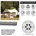 thumbnail image 2 of Wire Rope Kit 98FT Stainless Steel Heavy Duty Wire Tensioner Kit Weather Resistant Durable Outdoor Cable Wire Rope for Light Strings Shade Sails Pictures, 2 of 9