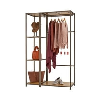 TRINITY 45x20x72 Modular Bamboo Closet Organizer, 2-Piece Set - Bronze Anthracite®
