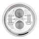 thumbnail image 1 of Universal Vintage Round Motorcycle LED Headlight Lamp Modification Accessory (Electroplating), 1 of 5