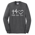 thumbnail image 2 of Wild Bobby, Faith.Hope.Love Heart Beat, Inspirational/Christian, Men Long Sleeve Shirt, Heather Black, Large, 2 of 4