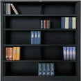 thumbnail image 6 of All Steel Bookcase 36" W x 12" D x 60" H Black 5 Openings, 6 of 7