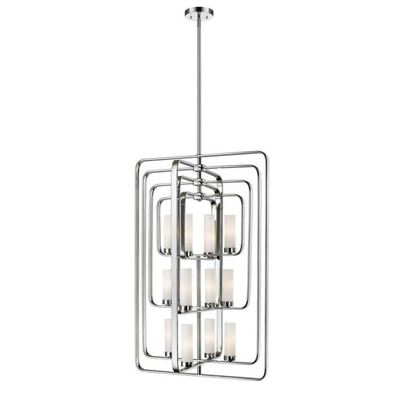12 Light Pendant in Fusion Style 24.25 inches Wide By 38.25 inches High-Chrome Finish Bailey Street Home 372-Bel-2272525