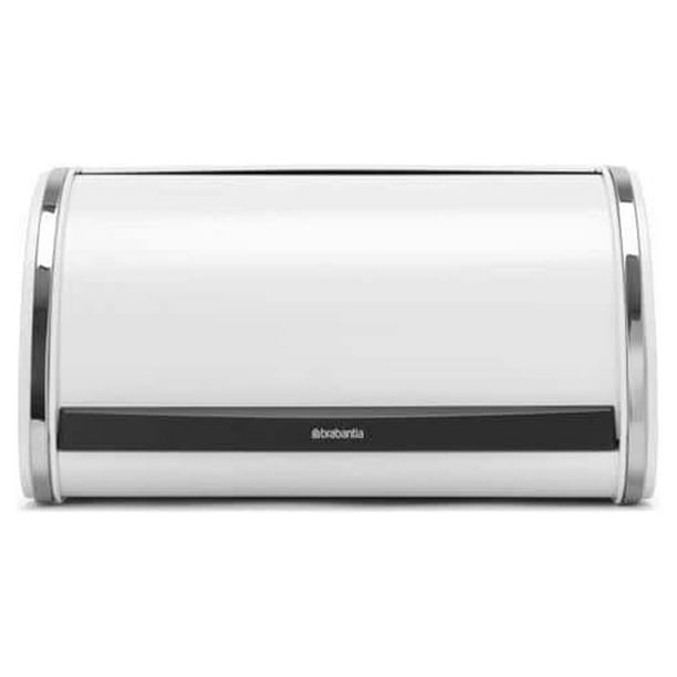 White Medium Roll Top Bread Box