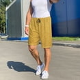 thumbnail image 7 of Bixox Men's Gold Shiny printed lightweight casual shorts, soft sleep shorts with pockets., 7 of 7