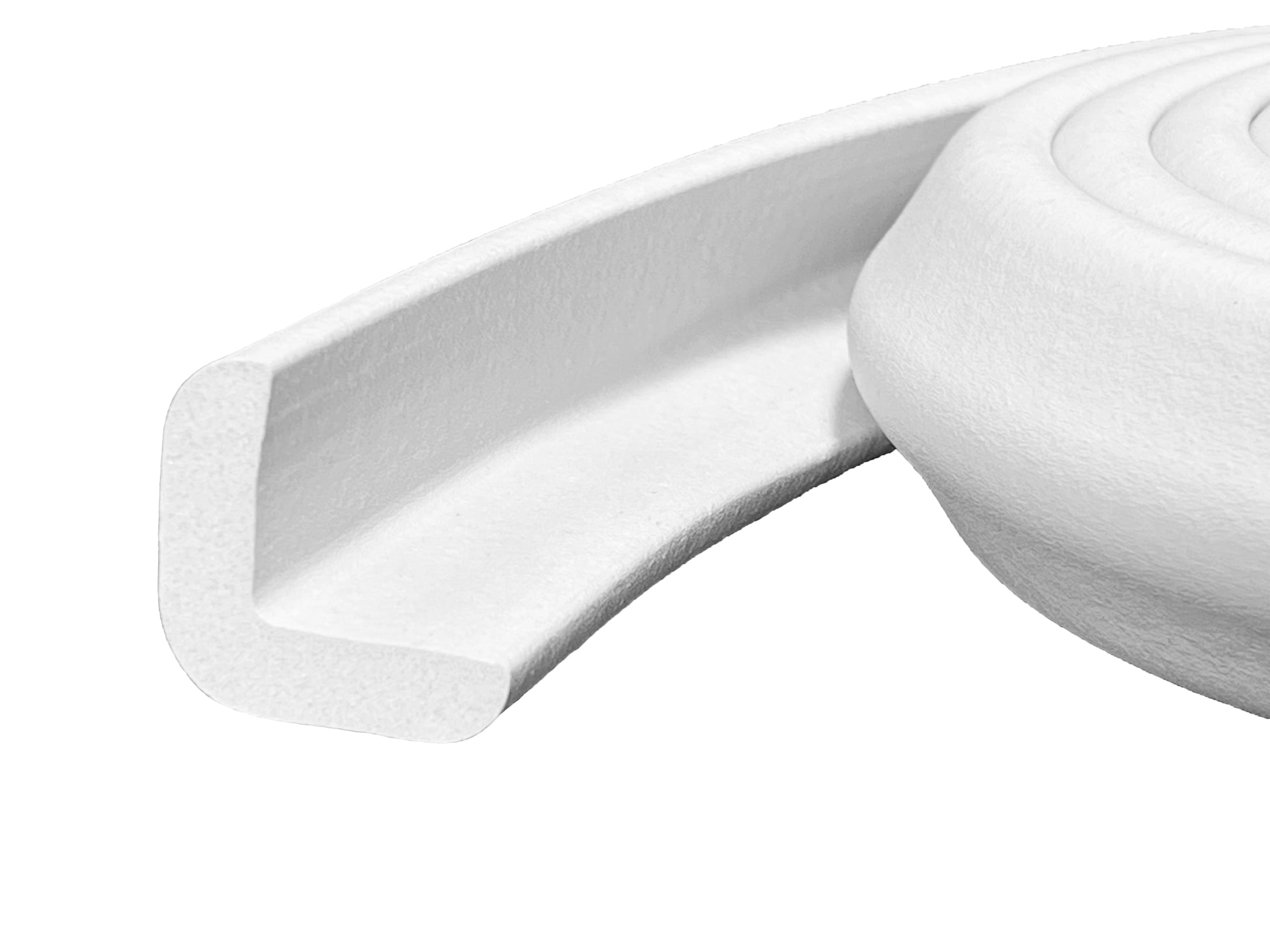 KidKusion Foam Rubber Edge Guard for Tables, Furniture, Toddlers, 6 ft Long, 1 CT, Off-White