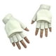 thumbnail image 2 of Mujeres Mittens Practical Convertible Mittane-cálculo al aire libre Accesorio de ropa de ropa a mano simple para invierno con blanco 1 par Inevent AP009014-02, 2 of 6
