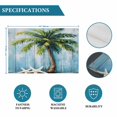 thumbnail image 6 of Vintage Coconut Tree Starfish Placemats Set of 4,Wipeable Washable Table Mats for Dining Tables, Beach Blue Wood Board Place Mats for Kitchen Event Party Tabletop Decor, 6 of 9