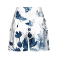 thumbnail image 5 of Puntoco Pantalones cortos de algodón para mujer Pantalones cortos de vendaje con bolsillo estampados de verano para mujer Pantalones casuales, 5 of 5