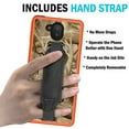 thumbnail image 5 of Case + Hand Strap + Belt Clip Combo for Sonim XP10 5G, Nakedcellphone [Hunter Camouflage] Slim Hard Phone Cover with Kickstand and Belt Hip Holster Combo for XP9900 (2022) - Orange Camo, 5 of 10