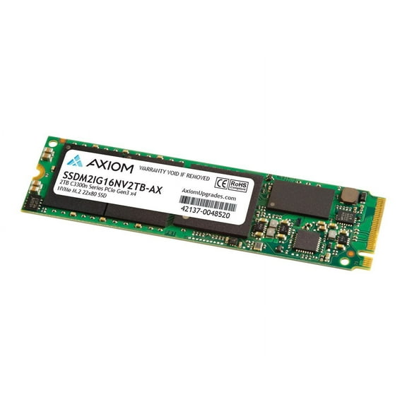 Axiom C3300n 2 TB Solid State Drive, M.2 2280 Internal, PCI Express NVMe (PCI Express NVMe 3.0 x4), TAA Compliant
