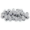 thumbnail image 6 of BLESIYA 5x50 Pieces Volleyball Design Round Acrylic Loose Large Hole Beads for Beading 5 Pcs, 6 of 8
