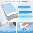 thumbnail image 6 of Towallmark 10x13 Washable Area Rug, Ultra Soft Low Pile Non-Slip Carpet, Modern Scalloped Print Floor Mat for Living Room Bedroom Home Decor, Light Blue, 6 of 9
