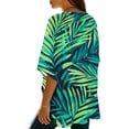 thumbnail image 5 of DeHolifer Cardigan for Women Kimono Beach Cover Up Floral Summer Tops Loose Capes Green XL, 5 of 7